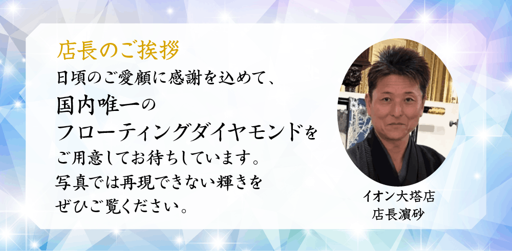 店長就任300日祭の店長の挨拶